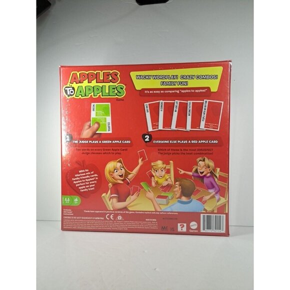 Apples To Apples Game Party Box Fun Family Wacky Word Play NEW SEALED 12+ BGG15 - Picture 2 of 5